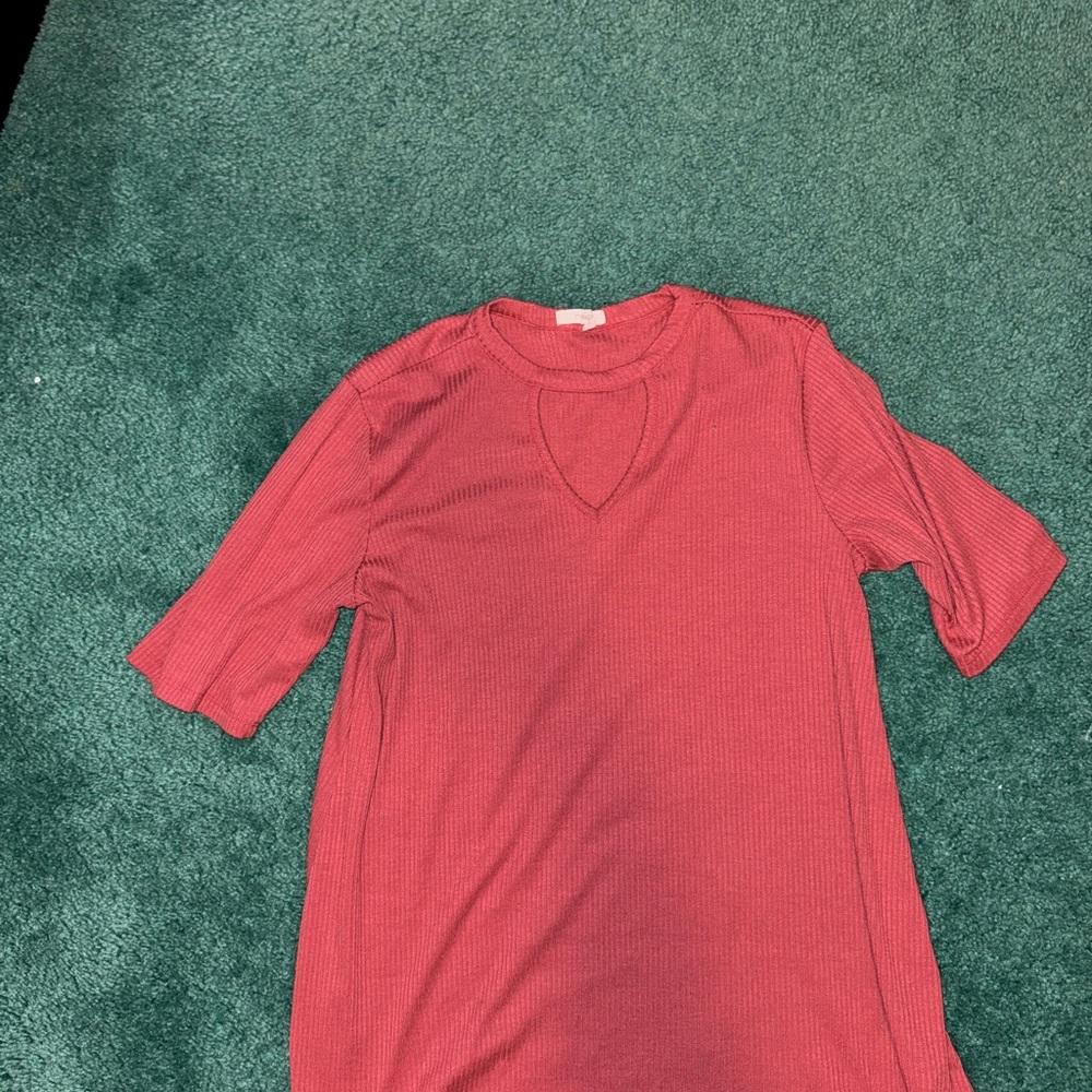Red Keyhole Dress